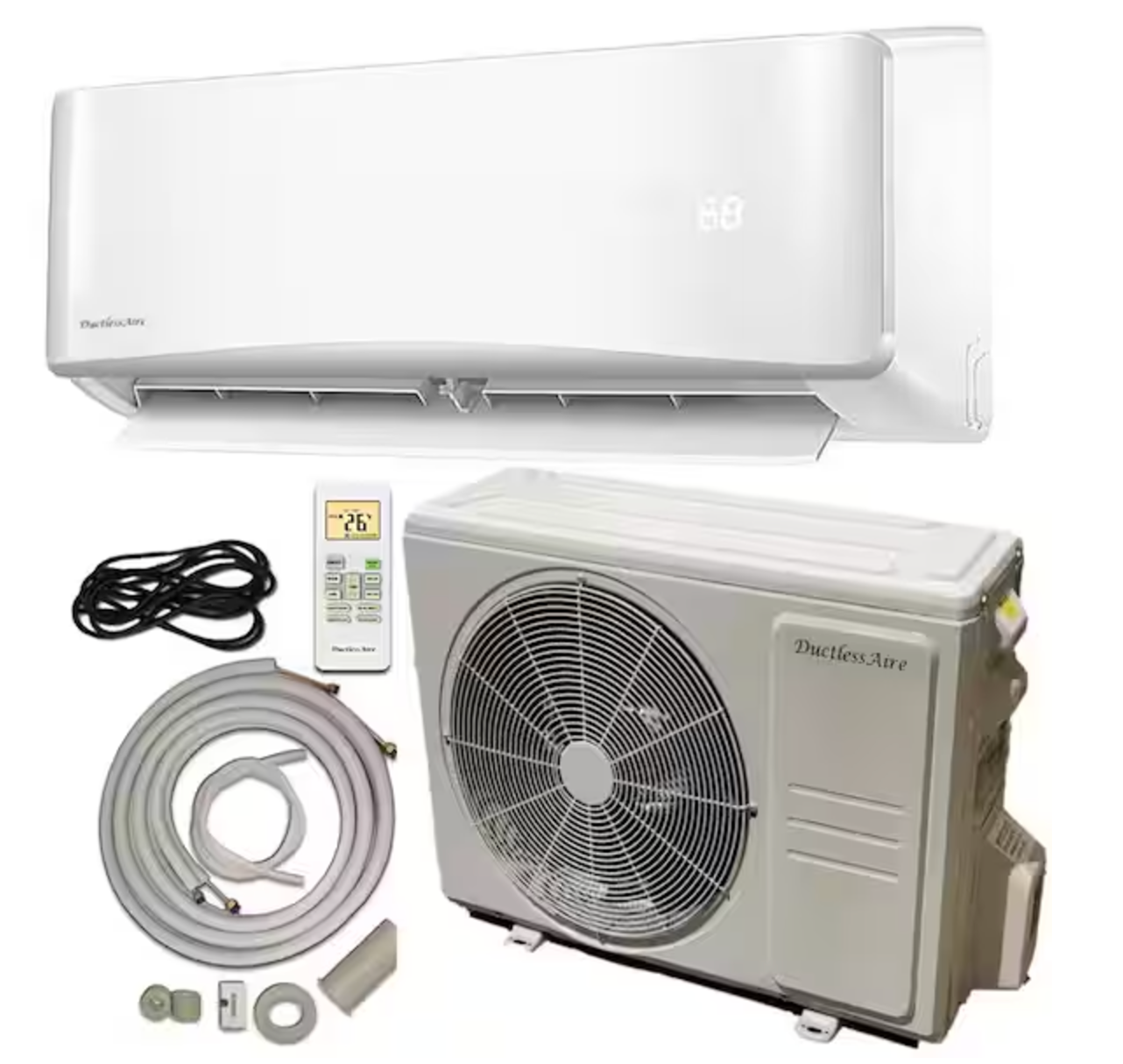 18,000 BTU 17 SEER Mini Split Heat Pump (650-900 Coverage)