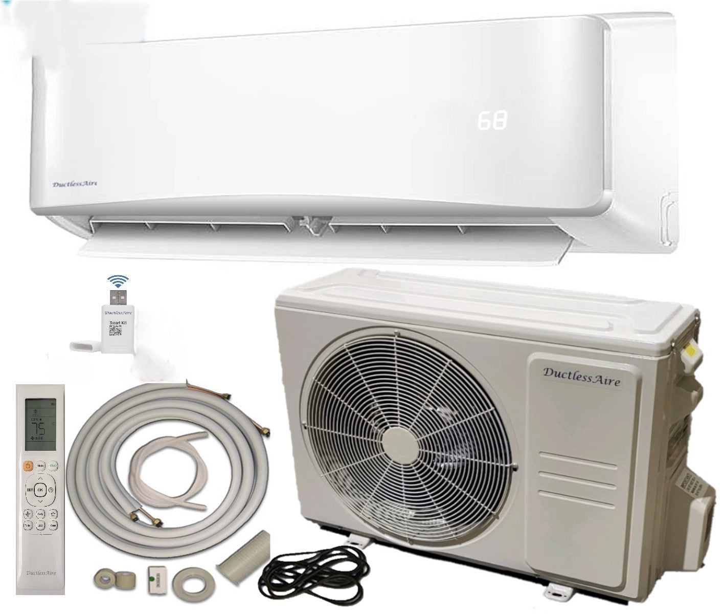 9,000 BTU 24 SEER2 R454b Mini Split Heat Pump - (350-400 Sq. Ft. Coverage)