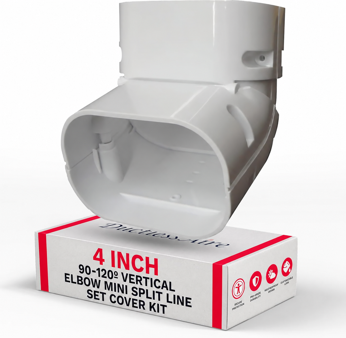 4" 120 Degree Universal Elbow Vertical