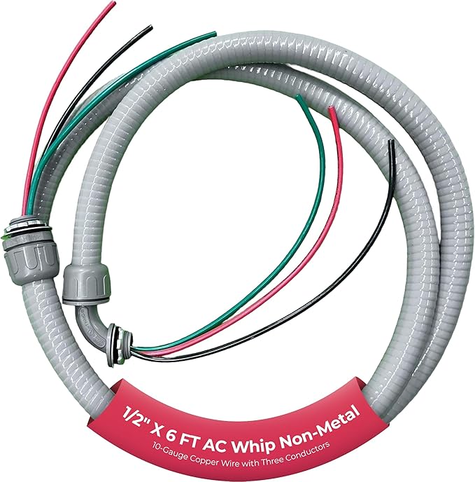 AC Whip 1/2" x 6 foot