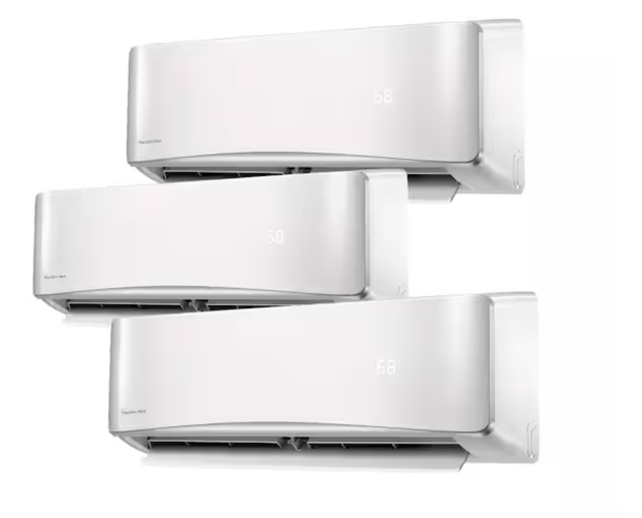 28,000 BTU R454b Multi Zone with (2) 12,000 BTU and (1) 9000 BTU Indoor Units (Up to 1,550 Combined Sq. Ft. Coverage)
