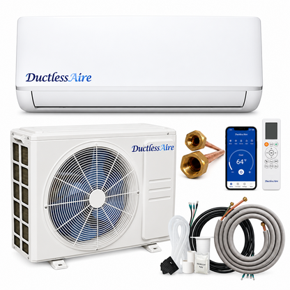 12,000 BTU 20.5 SEER2 R454b Mini Split Heat Pump - (450-600 Sq. Ft. Coverage) Model # 454-12-KA