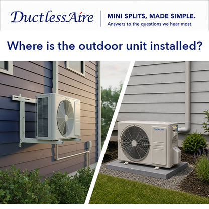 9,000 BTU 24.6 SEER2 R454b Mini Split Heat Pump - (350-400 Sq. Ft. Coverage)