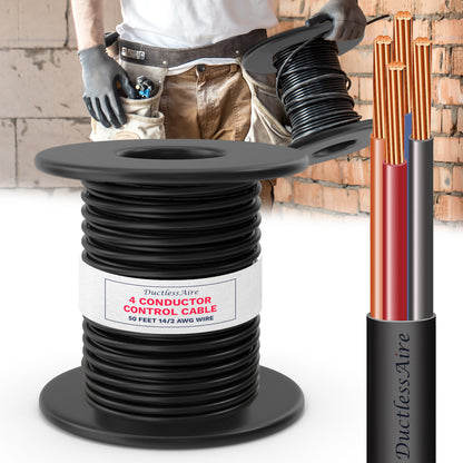 50 Ft. 14AWG 4 Conductor Communication Cable