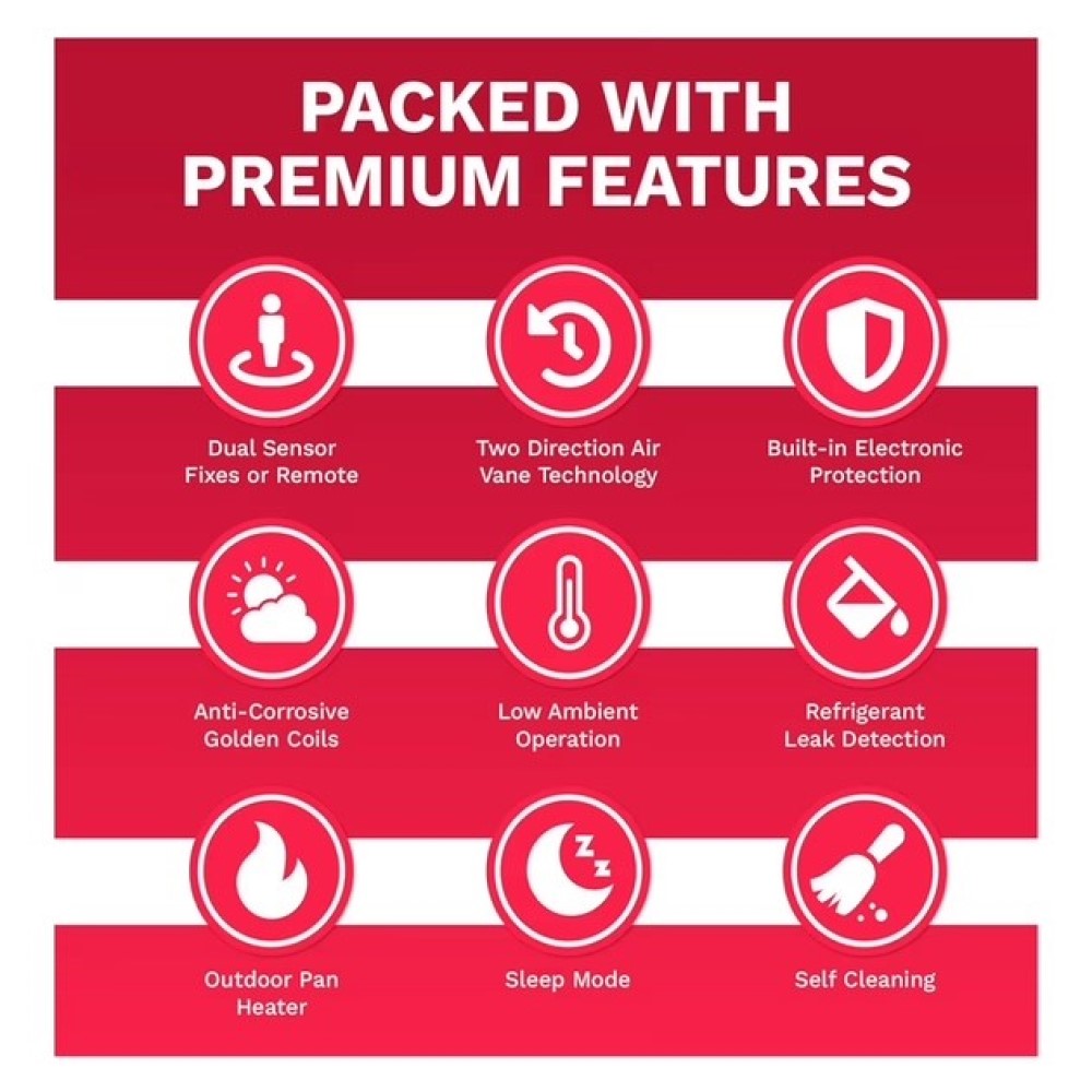 9,000 BTU 20 SEER2 R454b Mini Split Heat Pump - (350-400 Sq. Ft. Coverage) Model # 454-09-KA