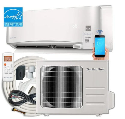 18,000 BTU 23.7 SEER2 Mini Split Heat Pump - (650-900 Sq. Ft. Coverage)